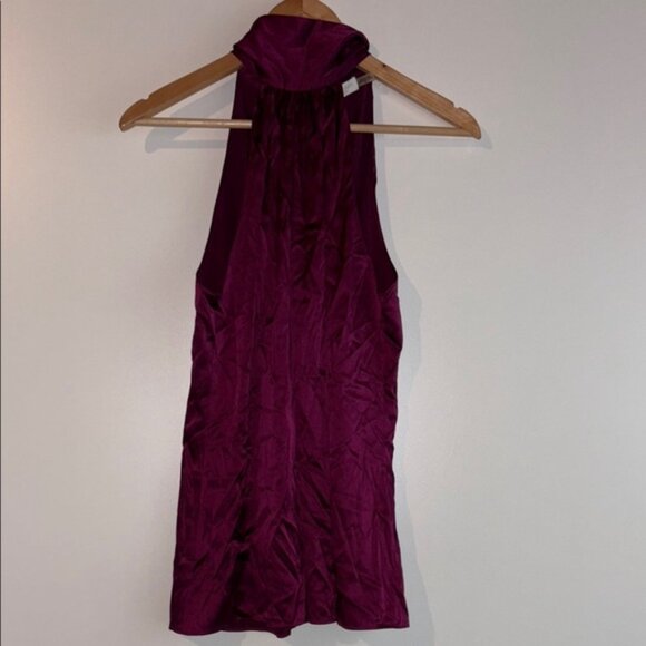 Ramy Brook Women's Lori Silk Halter Top Large - Picture 4 of 12